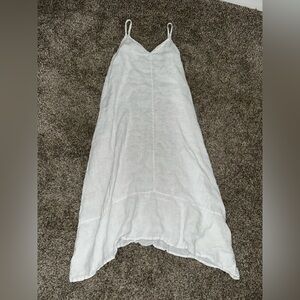 White Sleeveless Maxi Dress